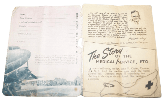 LIVRET THAT MEN MIGHT LIVE MEDICAL SERVICE ETO