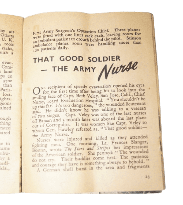 LIVRET THAT MEN MIGHT LIVE MEDICAL SERVICE ETO