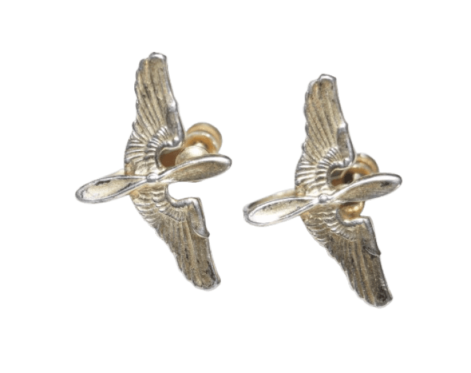 BOUCLES D'OREILLES USAAF STERLING