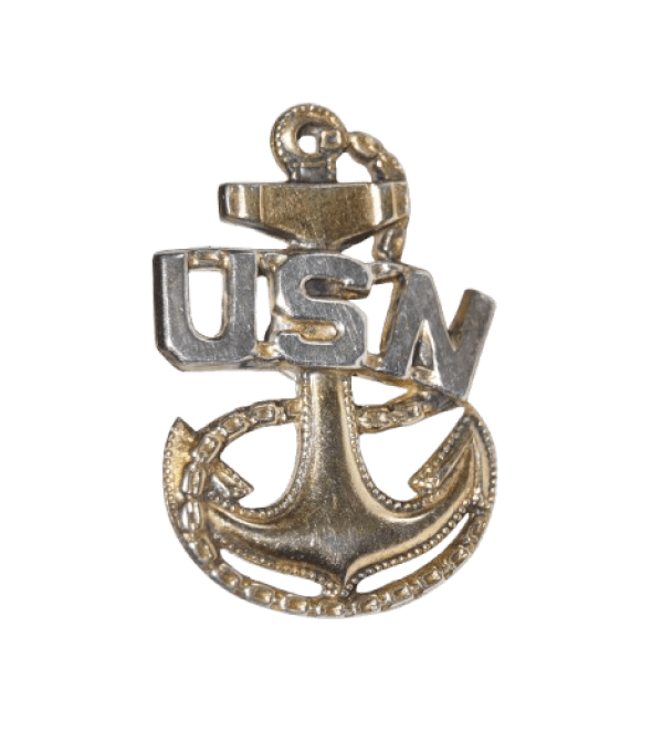 BOUCLES D'OREILLES US NAVY STERLING