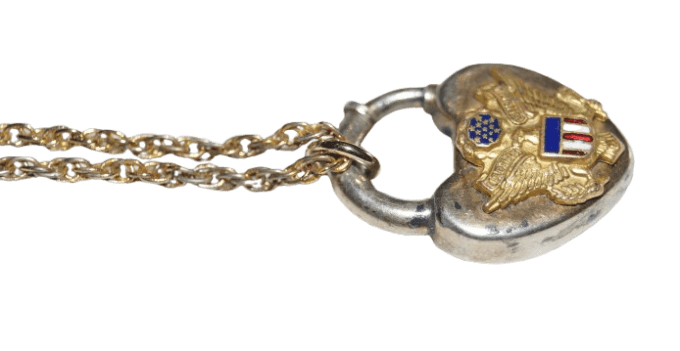 PENDENTIF US ARMY COEUR 