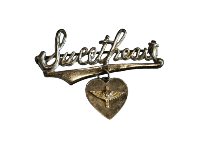 EPINGLE SWEETHEART USAAF STERLING