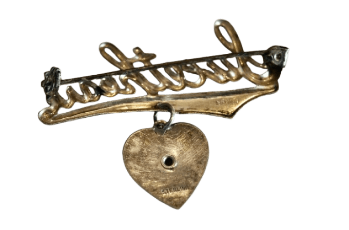 EPINGLE SWEETHEART USAAF STERLING