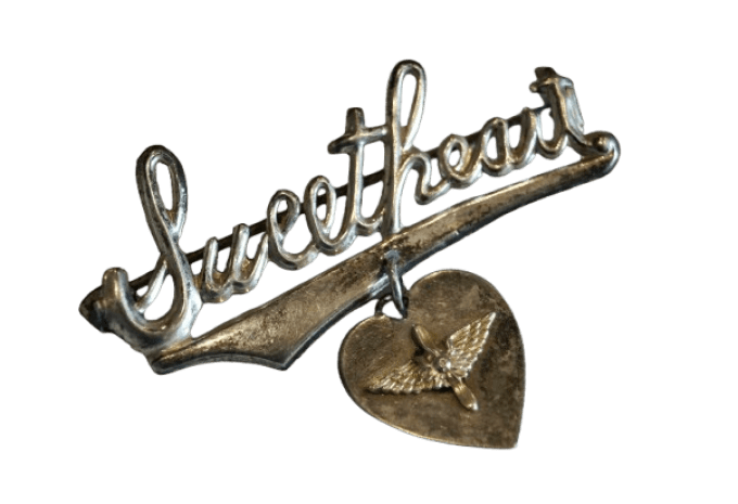 EPINGLE SWEETHEART USAAF STERLING