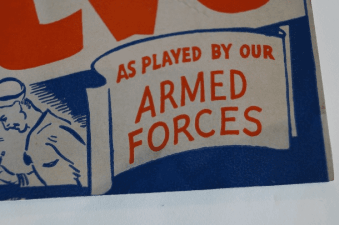 JEU SALVO ARMED FORCES 1943