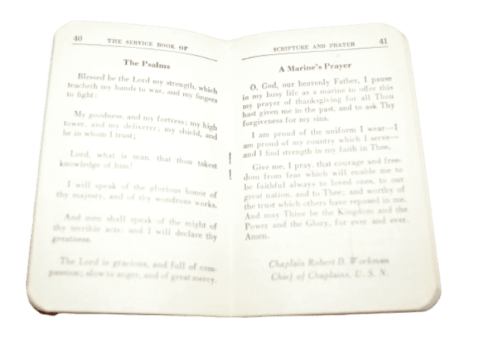 LIVRET PRIERES SERVICE BOOK 1941