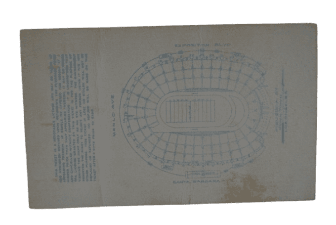 BILLET MATCH FOOTBALL AMERICAN US ARMY 1942