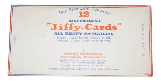KIT JIFFY CARDS US NAVY 1942