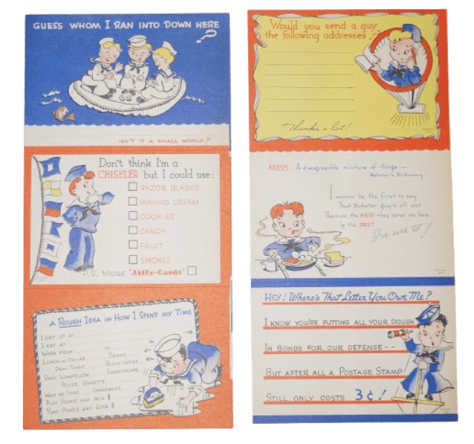 KIT JIFFY CARDS US NAVY 1942