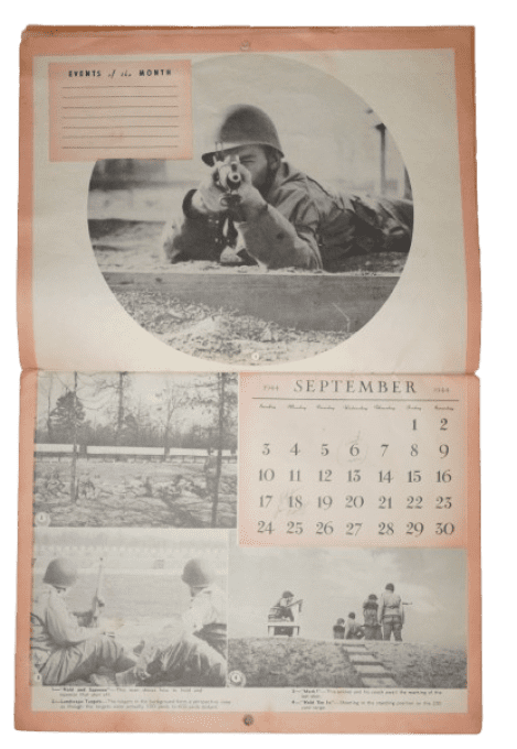 CALENDRIER INFANTRY T/5 MATT BARON US ARMY