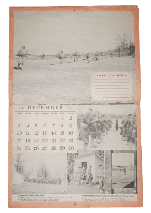 CALENDRIER INFANTRY T/5 MATT BARON US ARMY