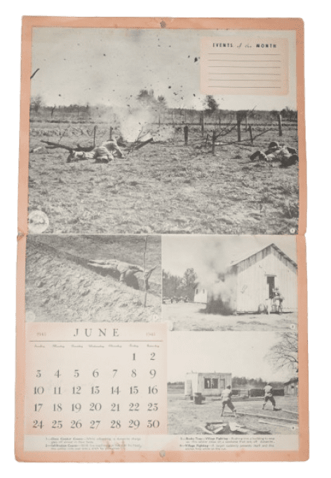 CALENDRIER INFANTRY T/5 MATT BARON US ARMY