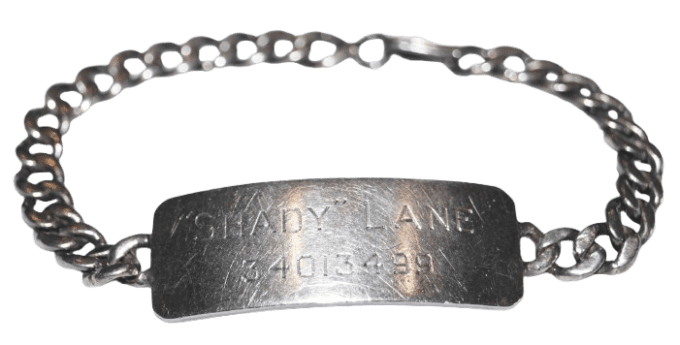 GOURMETTE ARGENT GARLAND E. LANE US ARMY