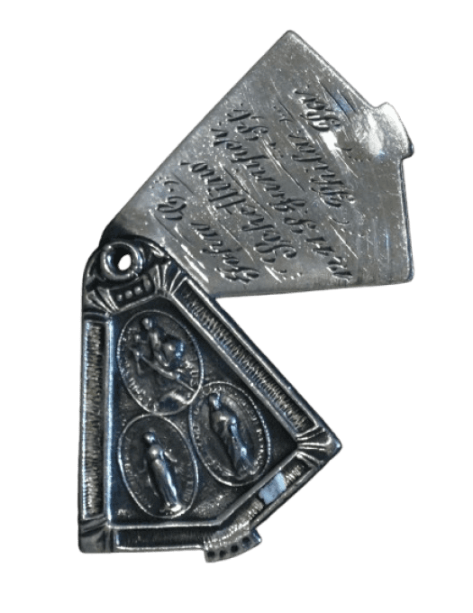 MEDAILLE RELIGIEUSE JOHN SCHETTINO 10TH ARMORED DIV ARDENNES