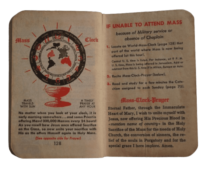 LIVRET MY MILITARY MISSAL T/3 POWELL MARSHALL 1942