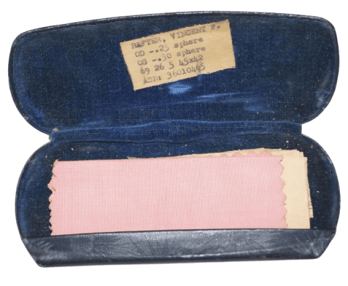 LUNETTES DE VUE S/SGT VINCENT RAFTER 1941