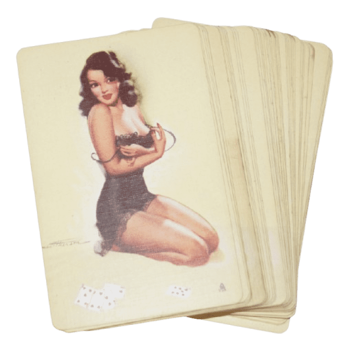 KIT JEUX DE CARTES PIN-UP 1941