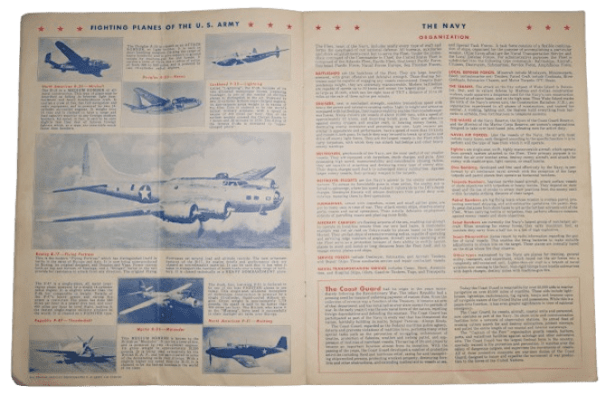 GUIDE RECONNAISSANCE FIGHTING FORCES PLANTERS PEANUTS 1943