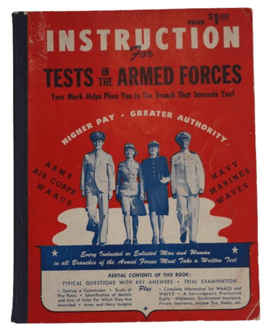 GUIDE INSTRUCTION TESTS ARMED FORCES 1943