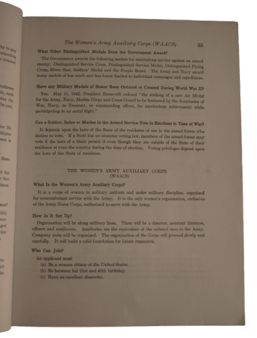 GUIDE INSTRUCTION TESTS ARMED FORCES 1943