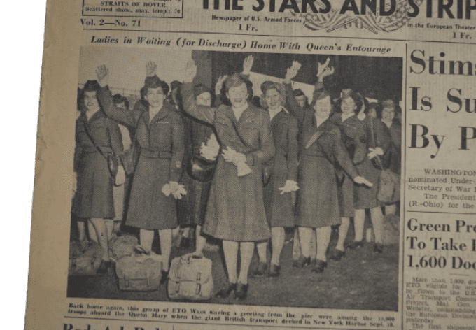 JOURNAL STARS AND STRIPES PARIS EDITION WAC SEPT 1945