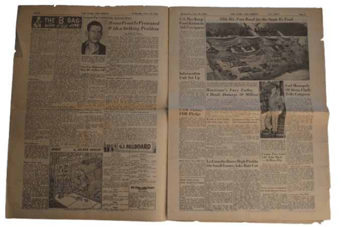 JOURNAL STARS AND STRIPES PARIS EDITION WAC SEPT 1945