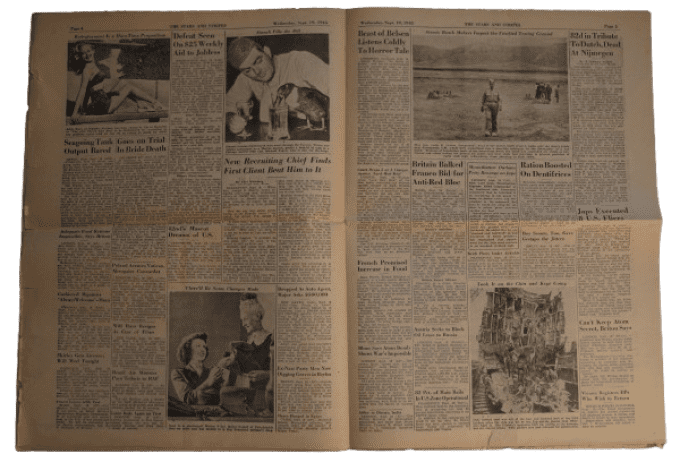 JOURNAL STARS AND STRIPES PARIS EDITION WAC SEPT 1945