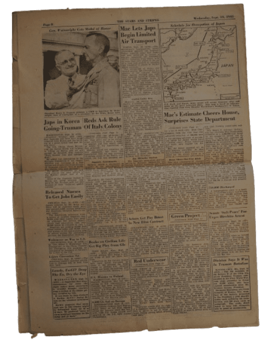 JOURNAL STARS AND STRIPES PARIS EDITION WAC SEPT 1945