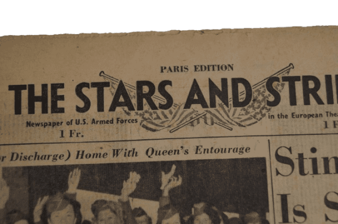JOURNAL STARS AND STRIPES PARIS EDITION WAC SEPT 1945