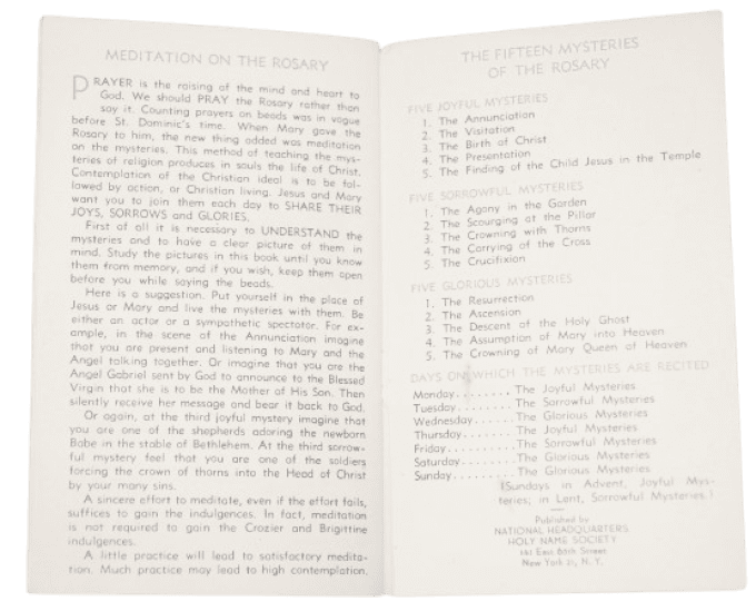 LIVRET RELIGIEUX ROSARY CRUSADE 1943