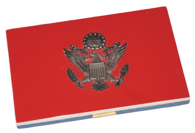 BOITE A CIGARETTES EVANS US ARMY