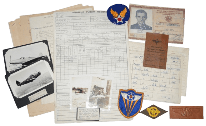 GROUPING 2DN LT PAUL COURNOYER PILOTE USAAF