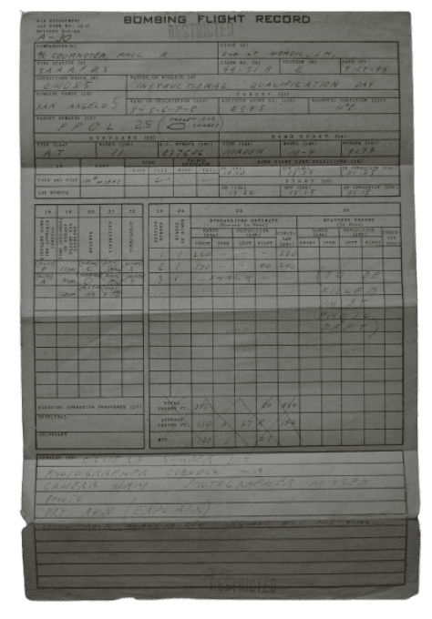 GROUPING 2DN LT PAUL COURNOYER PILOTE USAAF