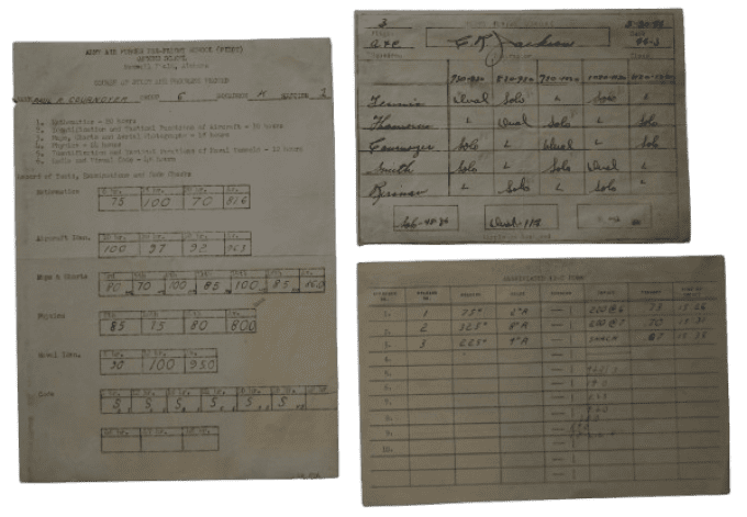 GROUPING 2DN LT PAUL COURNOYER PILOTE USAAF