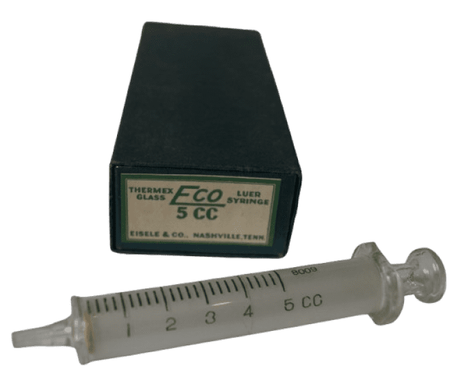 SERINGUE HYPODERMIQUE EN VERRE EISELE 5 CC 