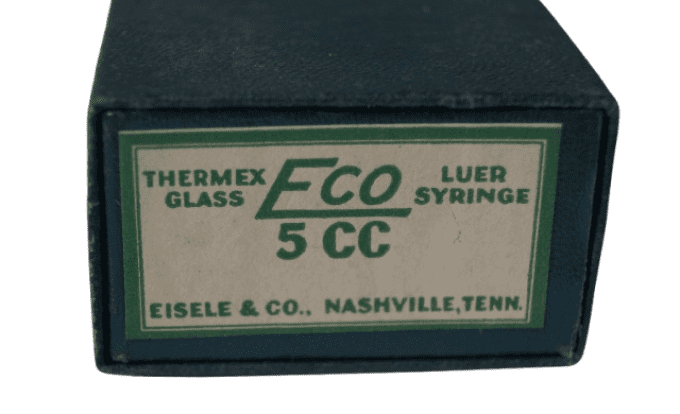 SERINGUE HYPODERMIQUE EN VERRE EISELE 5 CC 