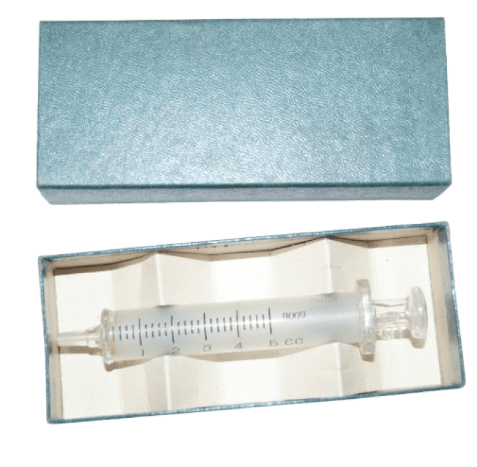 SERINGUE HYPODERMIQUE EN VERRE EISELE 5 CC 