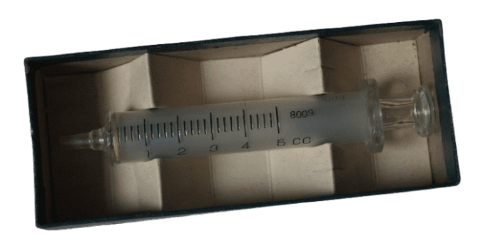 SERINGUE HYPODERMIQUE EN VERRE EISELE 5 CC 