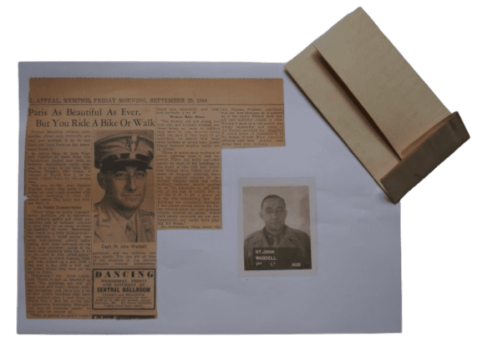 LETTRE 5 JUIN 1944 ANGLETERRE CAPT ST. JOHN WADDELL