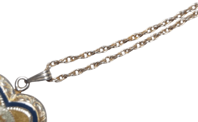 PENDENTIF US NAVY STERLING AVEC PHOTO