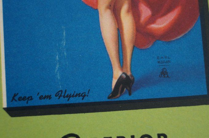 CALENDRIER ET BUVARD PIN-UP EARL MORAN 1943-1944 