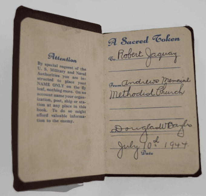 GROUPING PVT ROBERT JAQUAY 8TH INF DIVISION