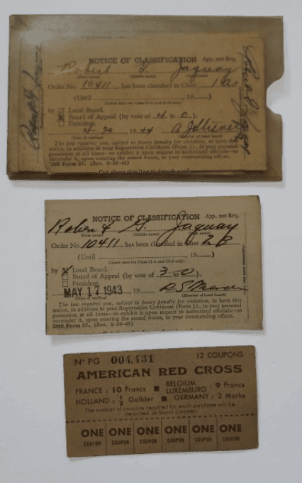 GROUPING PVT ROBERT JAQUAY 8TH INF DIVISION