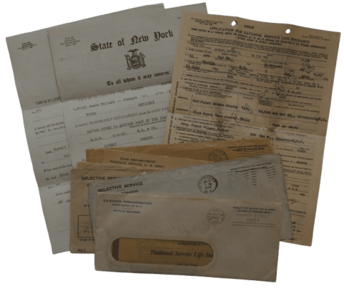 GROUPING PVT ROBERT JAQUAY 8TH INF DIVISION