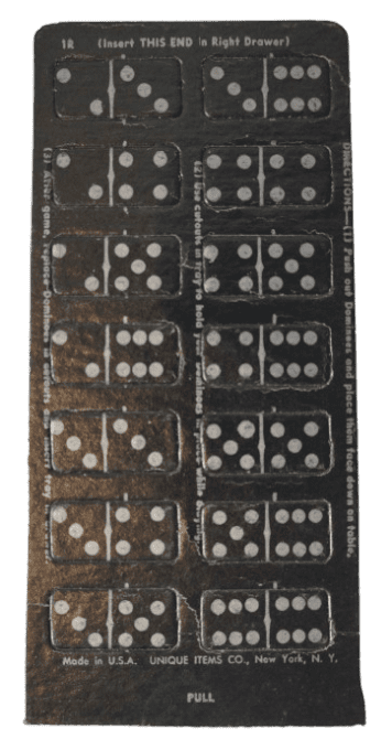JEU DE POCHE DOMINOES 1943 