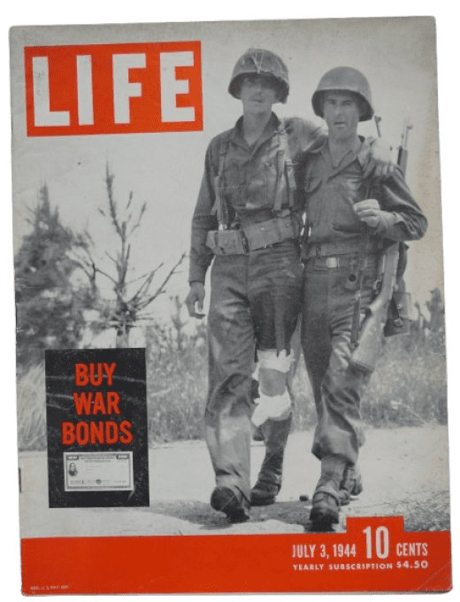 LIFE MAGAZINE 3 JUILLET 1944 CARENTAN NORMANDIE