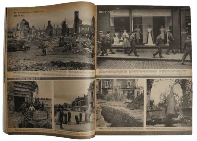 LIFE MAGAZINE 3 JUILLET 1944 CARENTAN NORMANDIE