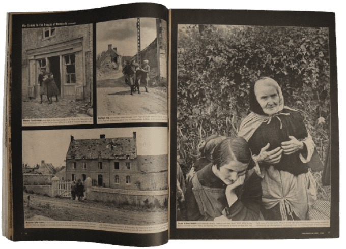 LIFE MAGAZINE 3 JUILLET 1944 CARENTAN NORMANDIE
