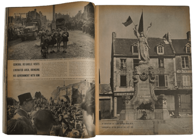 LIFE MAGAZINE 3 JUILLET 1944 CARENTAN NORMANDIE
