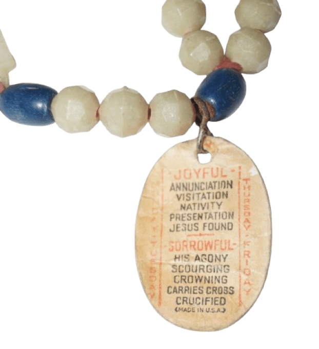 CHAPELET PHOSPHORESCENT US ARMY  